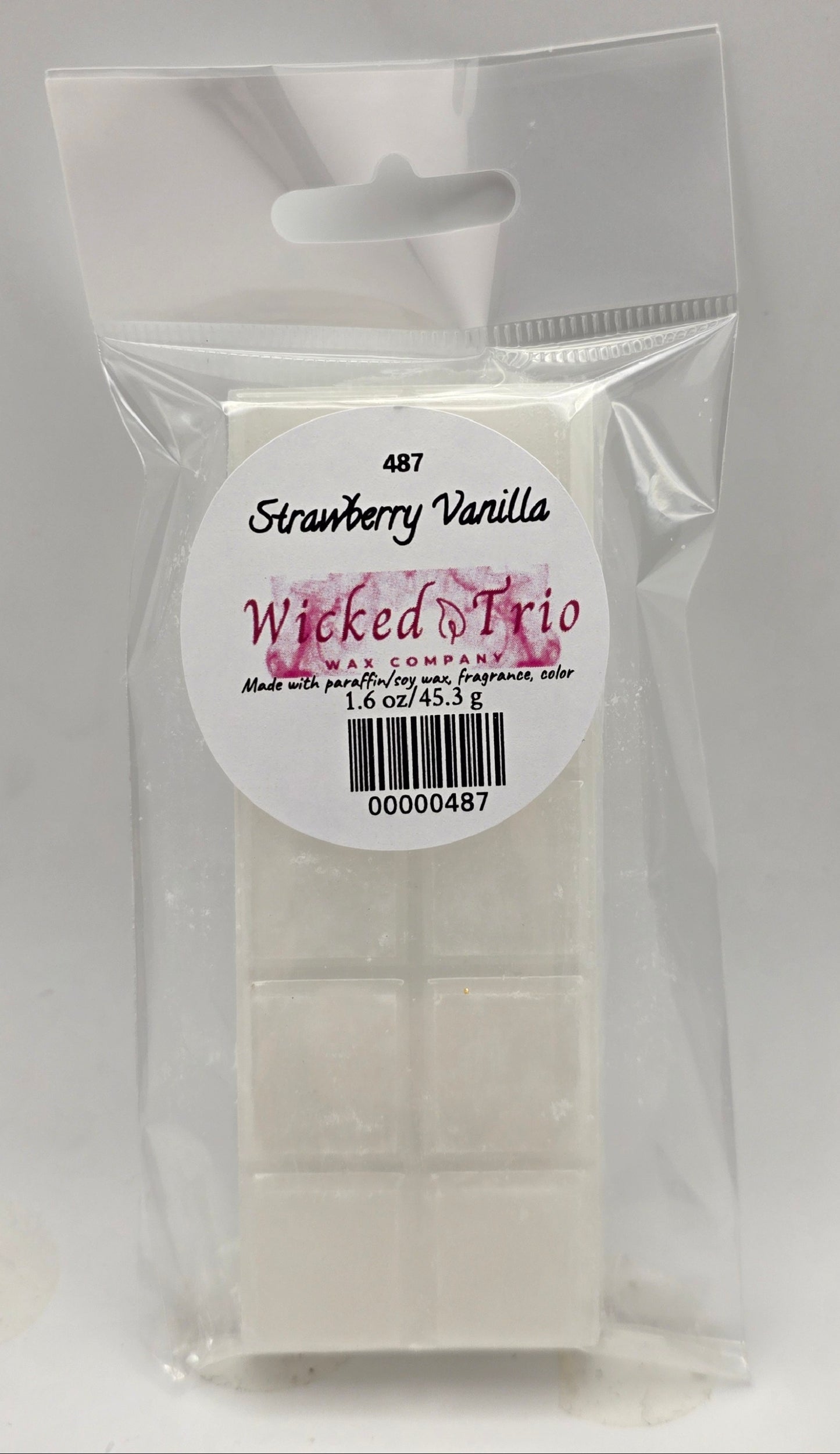 487 Strawberry Vanilla Wax Melt