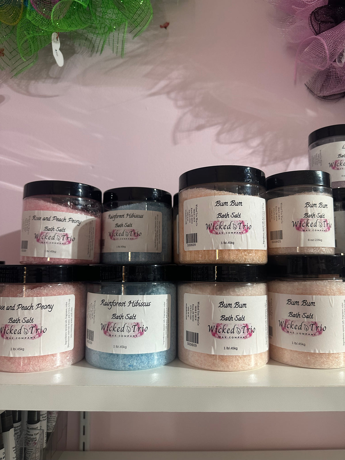 BEACH ROSE AND PEACH PEONY TYPE BATH SALT