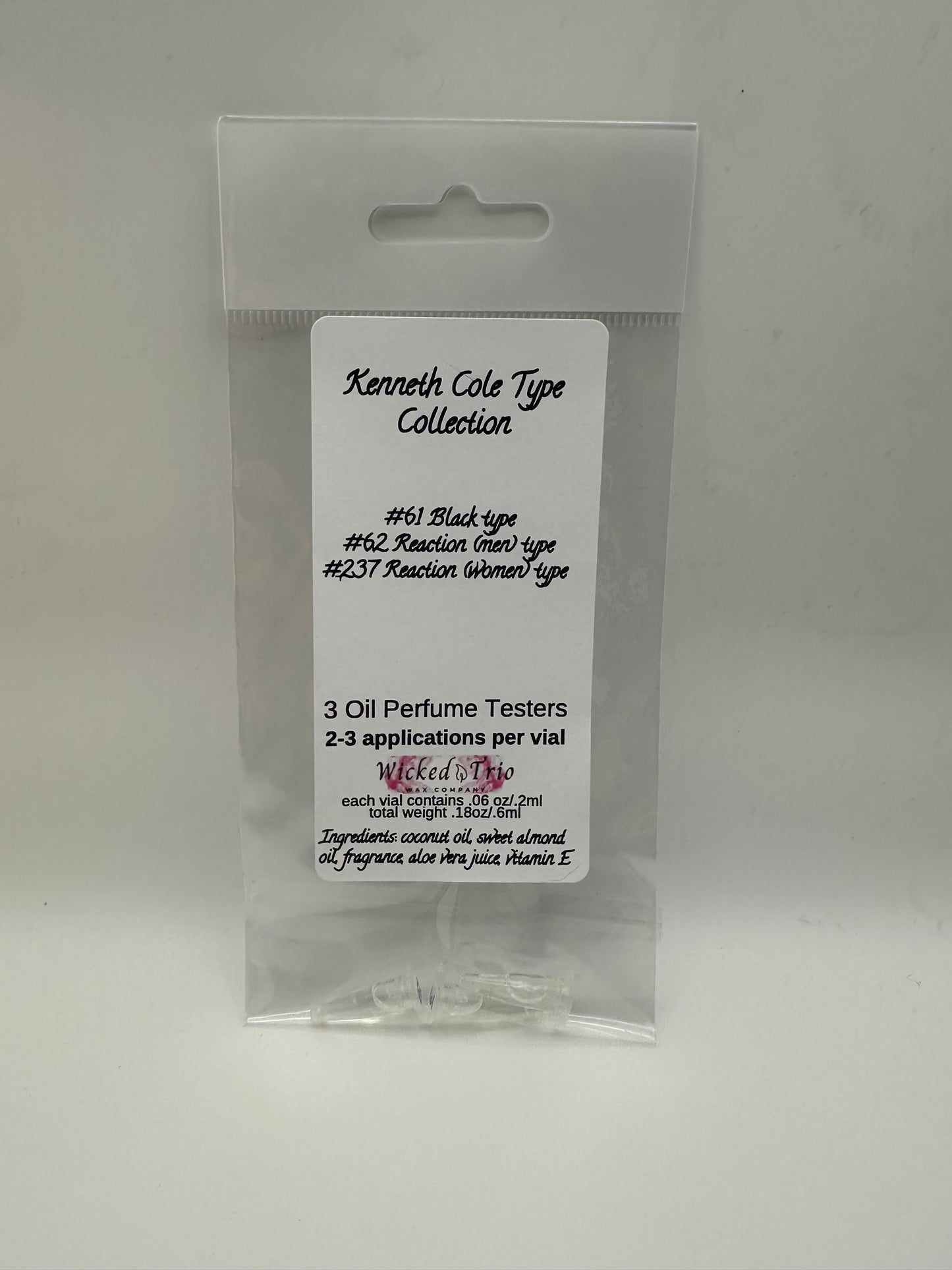 Kenneth Cole Type Sample Set