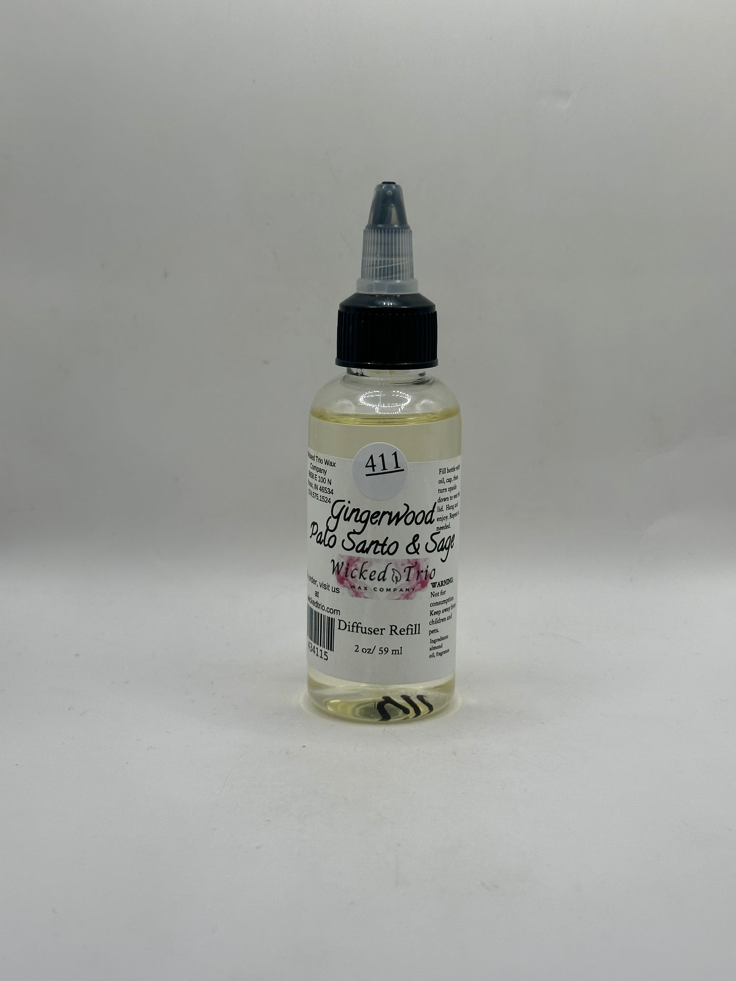 Gingerwood Palo Santo and Sage Diffuser Oil 411