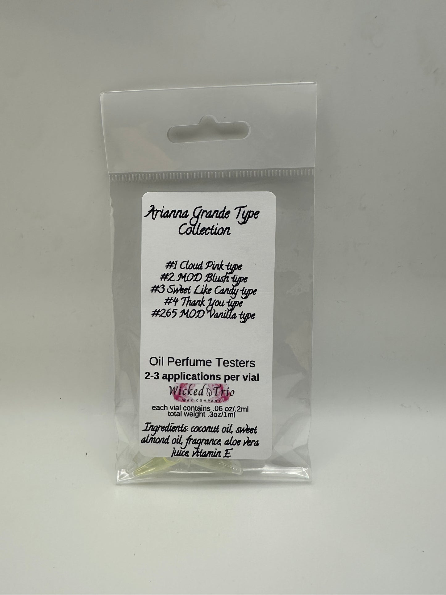 Ariana Grande Type Sample Set