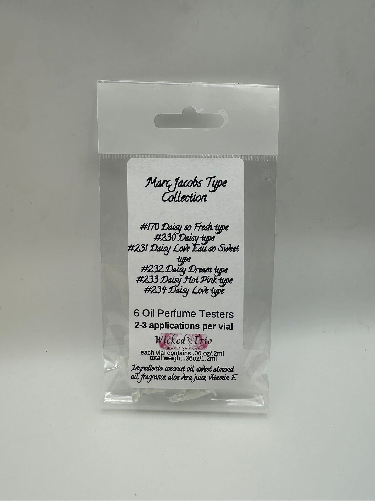 Marc Jacobs Type Sample Set