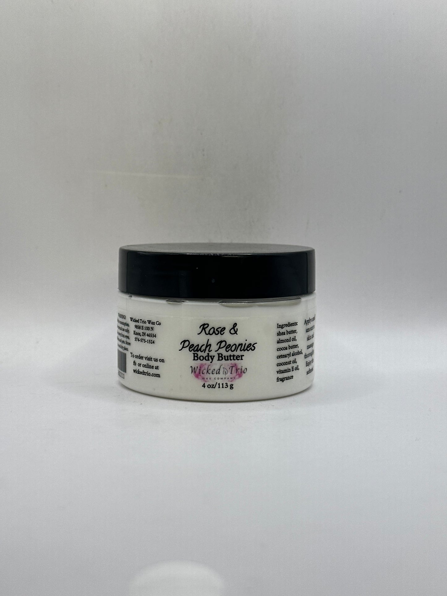 *Rose and Peach Peonies Body Butter